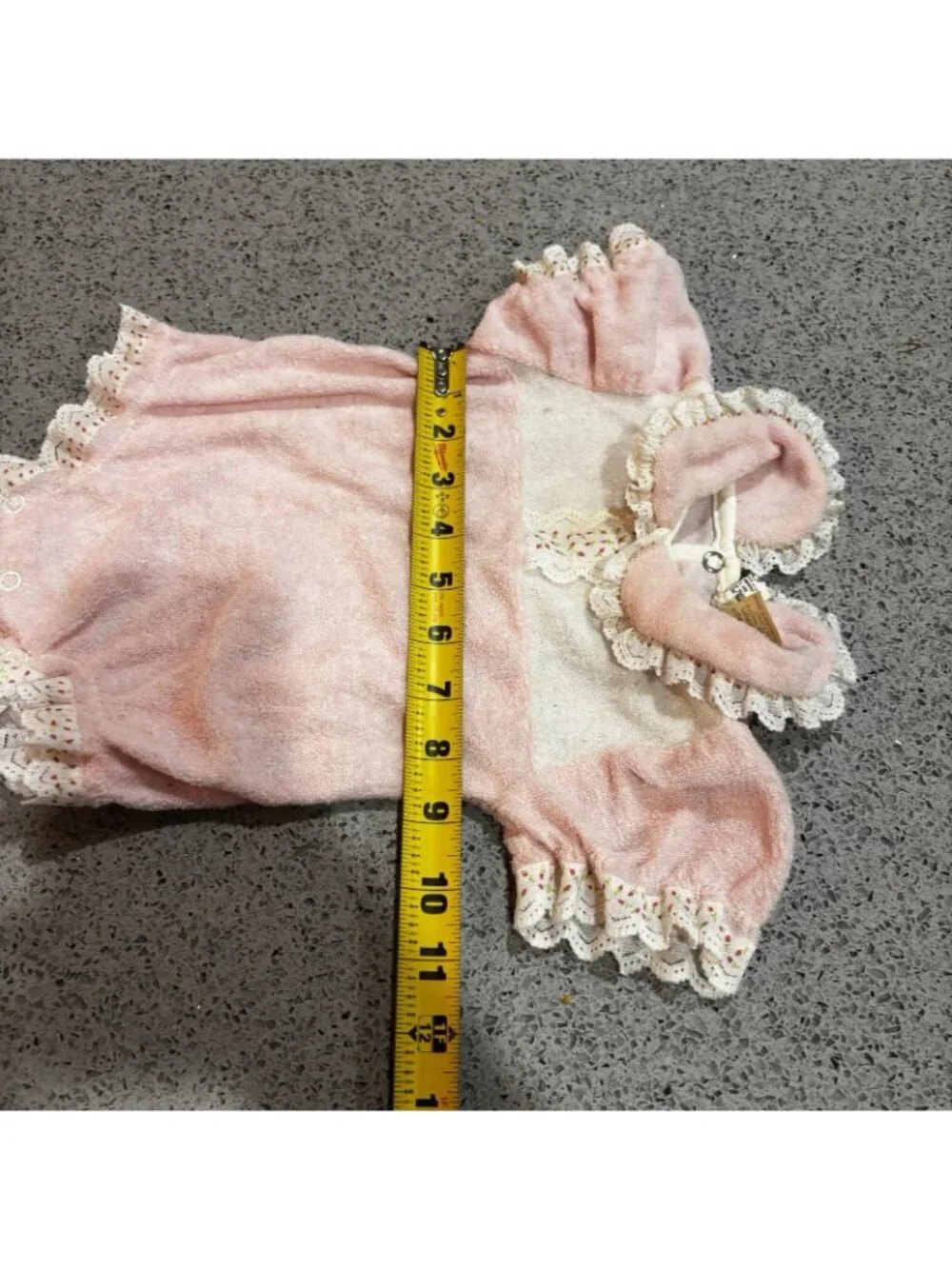 Vintage Terry Cloth Baby Girl Romper Pink Winnie The Pooh Spring 3-6 M